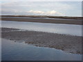 SJ2673 : The tide filling-up the Dee marshes by Peter Aikman