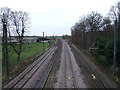 Railway towards Thirsk Station