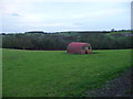 Old barn beside the A458 road