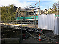 SD9927 : Scaffolding on the Old Bridge, Hebden Bridge by Phil Champion