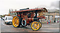 Steam traction engine in Bonnybridge