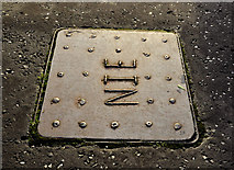 J3874 : NIE access cover, Belfast by Albert Bridge