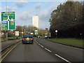 Haden Way (A435) approaches Haden Circus