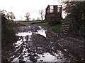 A muddy field entrance at Mutterton