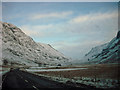 NN1557 : A82 through Glencoe in winter by Richard Dorrell