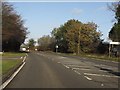 A4091 at the junction with Brick Kiln Lane