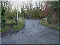 A small carpark and part of NCN Route 55