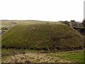 NY9393 : Elsdon motte from the bailey by Andrew Curtis