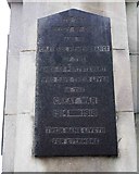 C8138 : Portstewart War Memorial (4) - plaque, Harbour Road, Portstewart by P L Chadwick