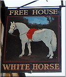 SO5412 : Pub sign, White Horse Inn, Staunton by Jaggery
