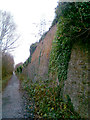 Perimeter wall of the former Crymlyn Burrows Chemical Works