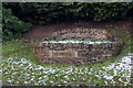 One of a pair of flower beds which appear to serve as boundary markers for Coppull