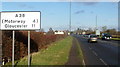 The A38 eleven miles SW of Gloucester