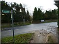 The A272 at Fyning approached from a footpath