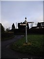 Road junction and signpost, Norton Hawkfield