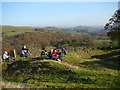 Lunch stop - Walking group having lunch on a fine November day