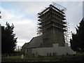 SK7957 : St. Wilfred's church tower under repair by Jonathan Thacker