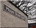Mount Street South sign, Belfast