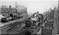 SE1919 : Leeds - Manchester stopping train passing Mirfield Locomotive Depot by Ben Brooksbank