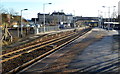 Trowbridge railway station viewed from the NW