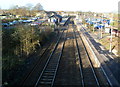 Trowbridge railway station viewed from Stallard Street