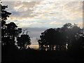 TQ0759 : Towards the Setting Sun from Cockcrow Hill, Wisley Common by Chris Reynolds
