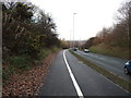 Cycle track beside Ring Road Beeston Park