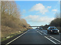 A422 east approaching Astrop Road bridge