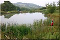 Fishing lake at Wood Farm Caravan Park