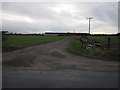 The entrance to Sidings Farm