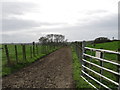 Private farm access lane off Milltown Road