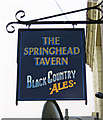 The Springhead Tavern (3) - sign, 83 Walsall Road, Darlaston