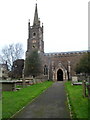 Church tower and clock, Grade II* listed All Saints, Stone