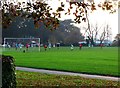 Football match, Whitecliff Harbour Park, Parkstone