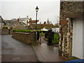 Footpath by the church, Colyton