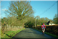 Patriotic cyclist on Philpots Lane