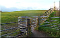 Kissing gate into Littleton Warth