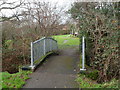 Footbridge from Tegfan Court to play area, Cwmbran