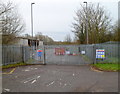 Entrance gate to Falfield Maintenance Compound