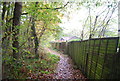 Bridleway by the fence