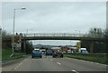 Footbridge crossing the A358