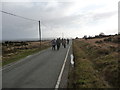 Road high up near Clee Hill