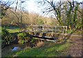 Footbridge over Danes Stream