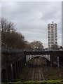 Railway Tracks and Tower Block, Southampton Road NW5