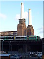 Southern Train and Battersea Power Station, Sopwith Way SW11