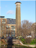 TQ2877 : Tower, Western Pumping Station, Grosvenor Road SW1 by Robin Sones