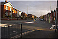 The mini roundabout on Chorley Road at the end of Rawlinson Lane