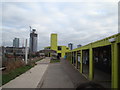 View of the Container Cafe from the Greenway