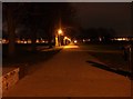 Path from Brompton to Gillingham (at night)