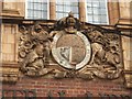 Coat of Arms above the entrance of the Central Library